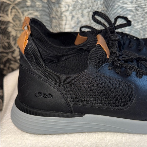 Izod Bannister Shoes Black Men's Lace-Up Sneakers Memory Foam Size 11 - Picture 6 of 13